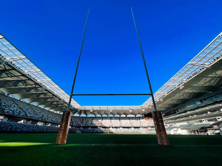 Goal posts at Bankwest Stadium