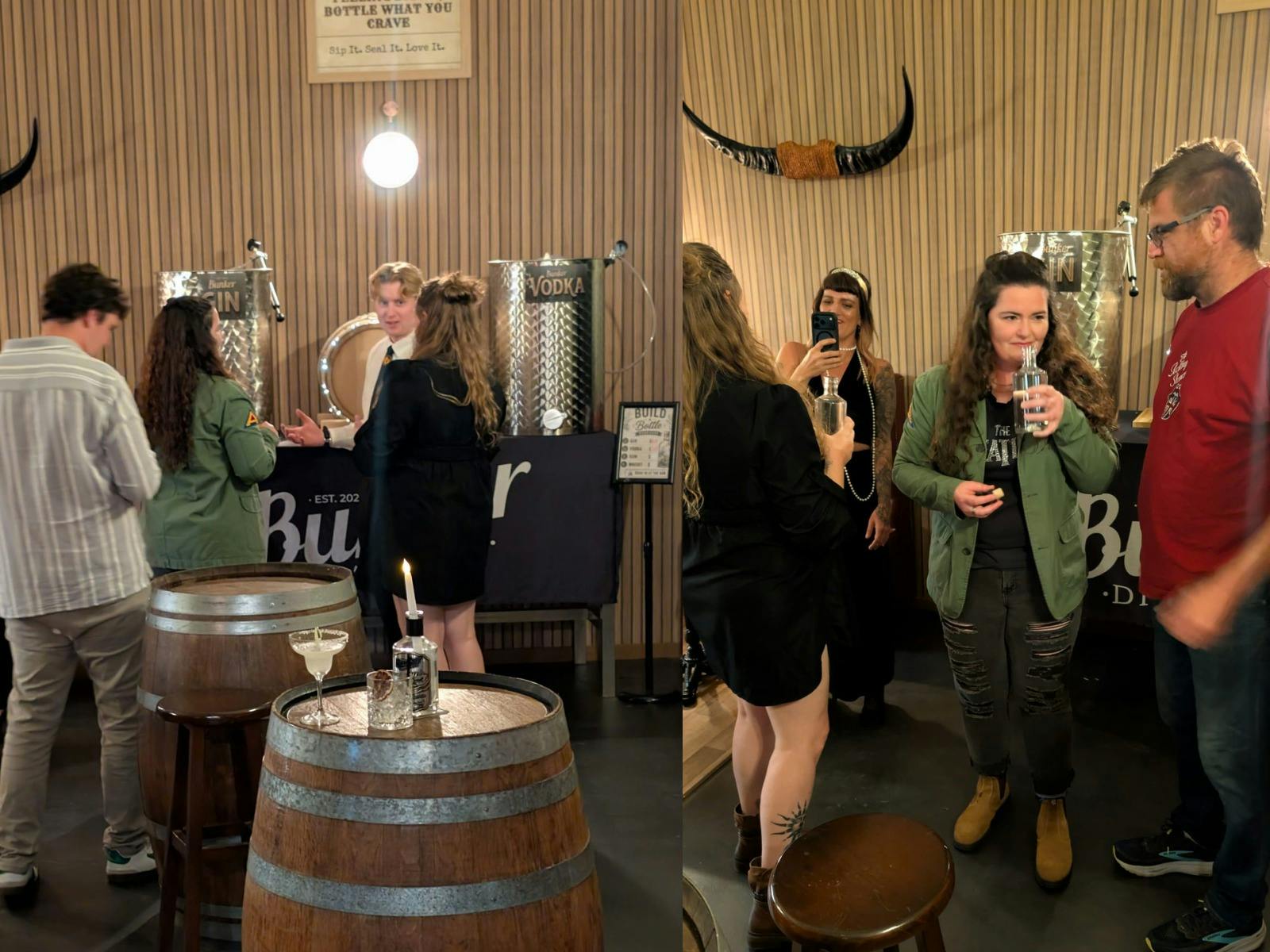 Build a Bottle Experience at Bunker Distillery Grafton