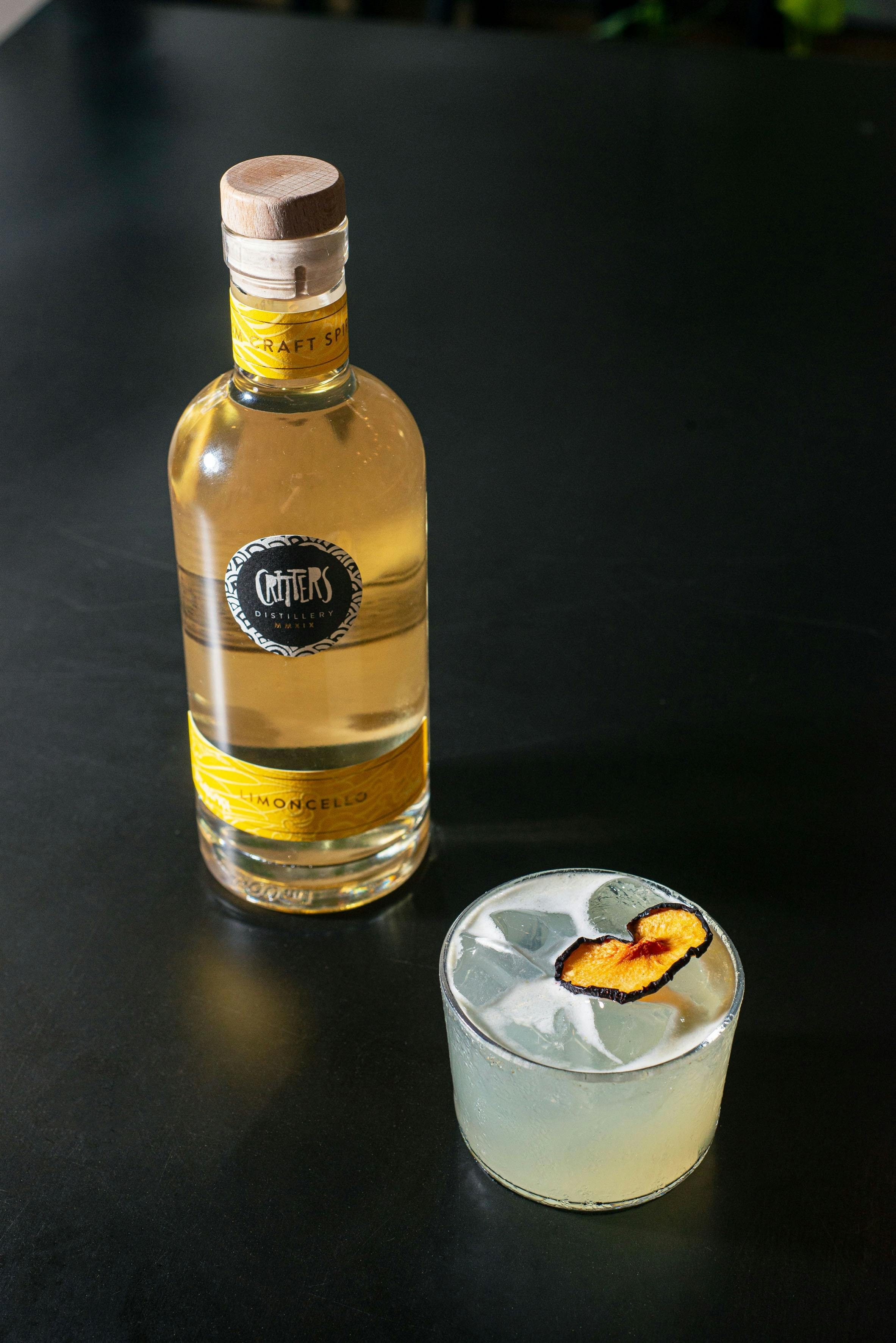 handcrafted limoncello.. Australian bush lemons. soaked in award winning Critters Vodka