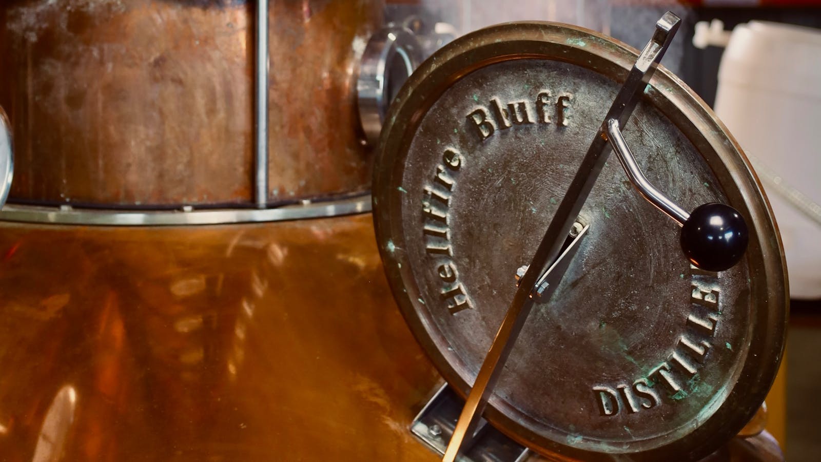 Hellfire Bluff Distillery still