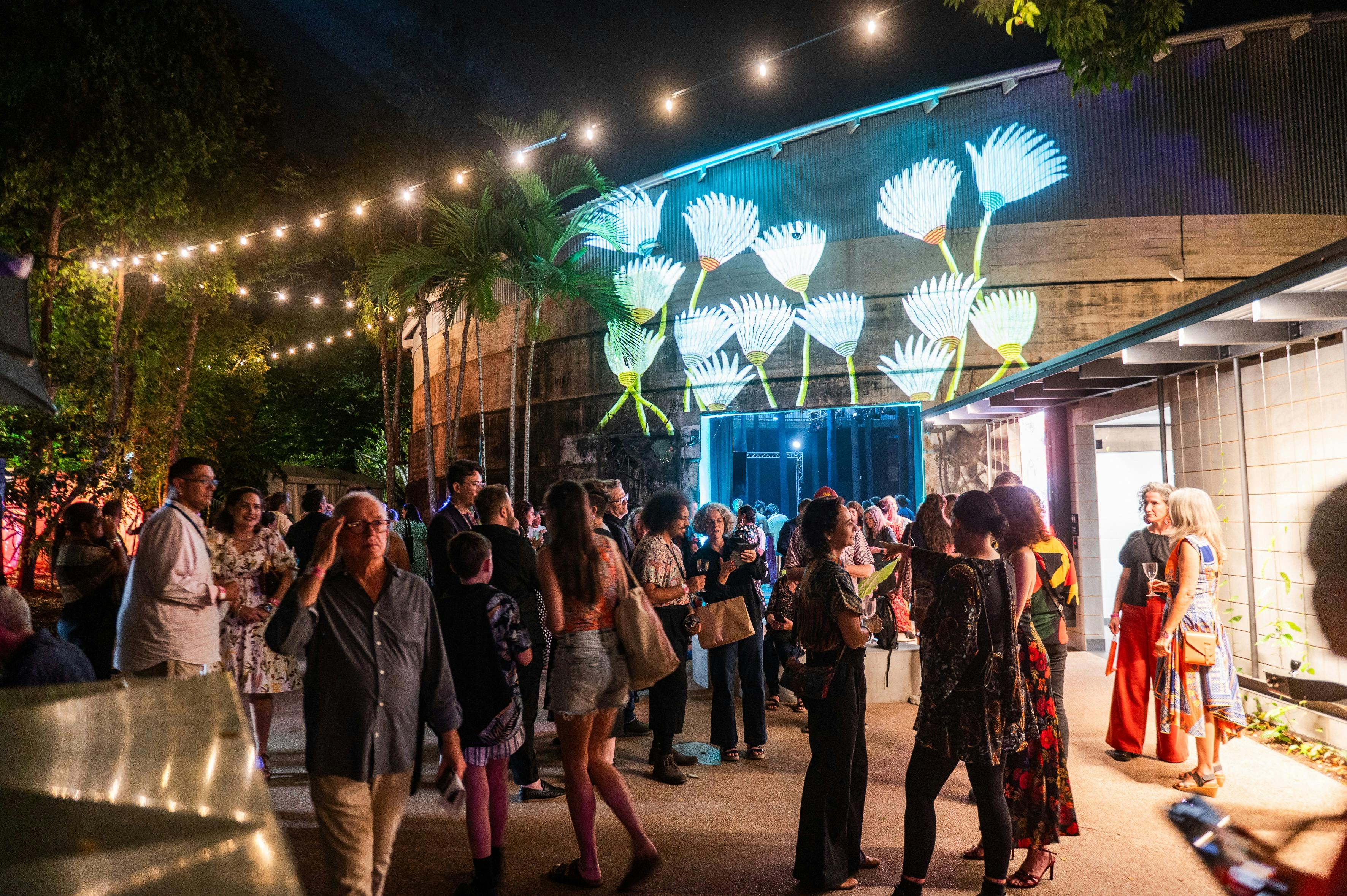 Projection Art by Cathy Snow. CIAF 2025 Opening Night.