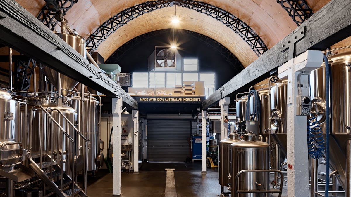 brewery tanks 100% australian airplane hanger world war 2