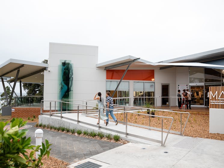 Entrance into the new Museum of Art and Culture Lake Macquarie