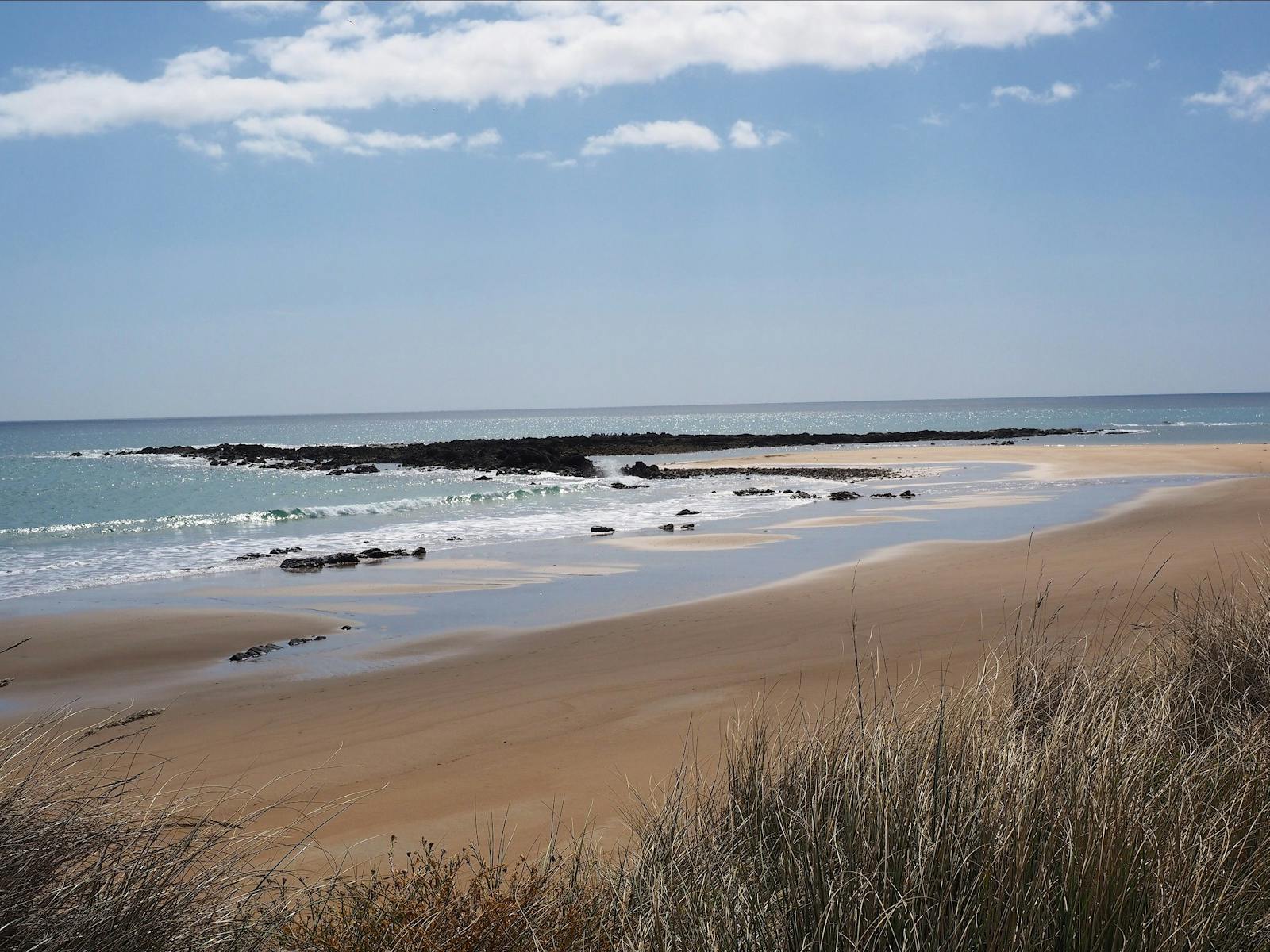 Beach across the road