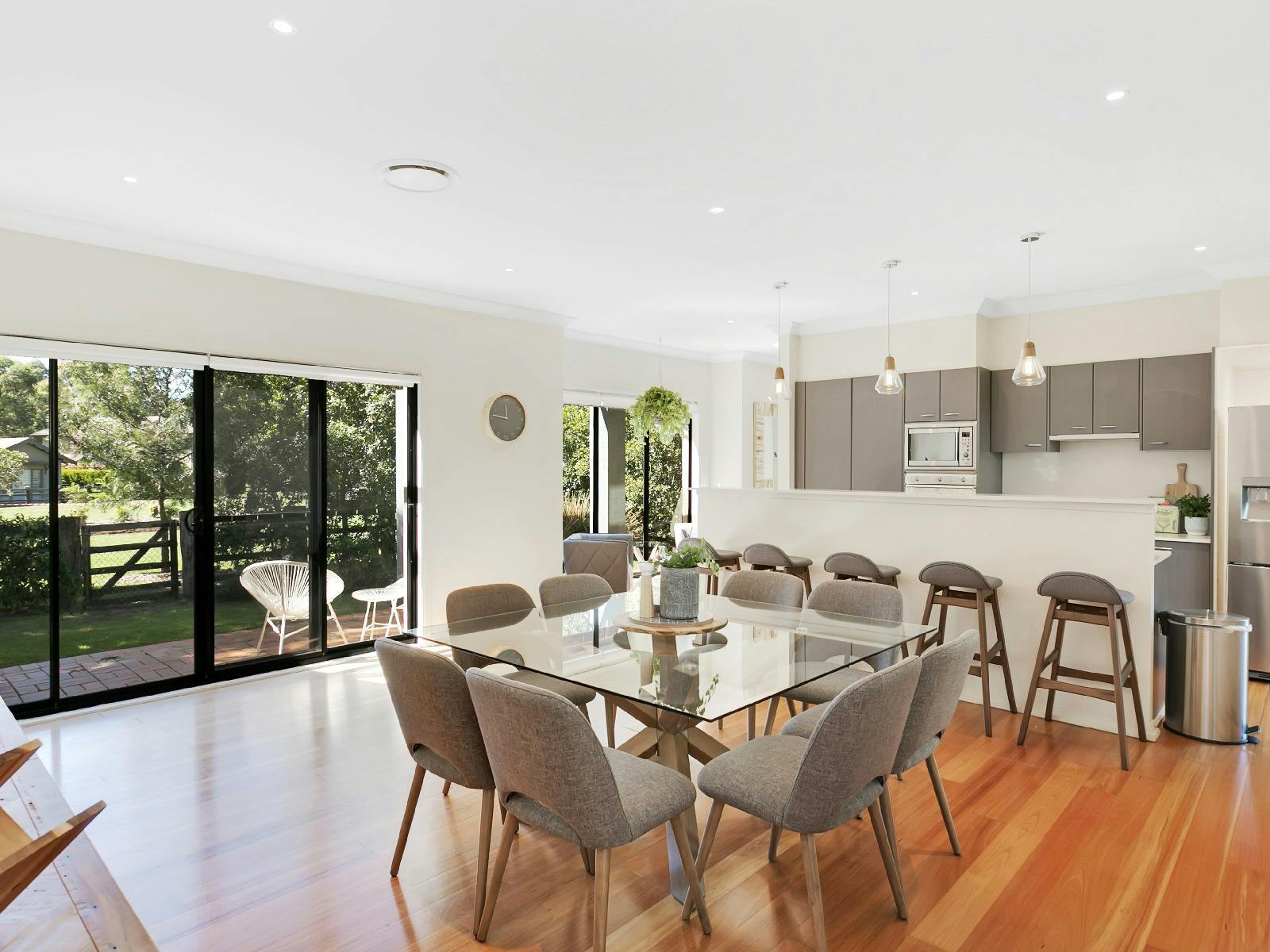 Wine Down dining area and kitchen area