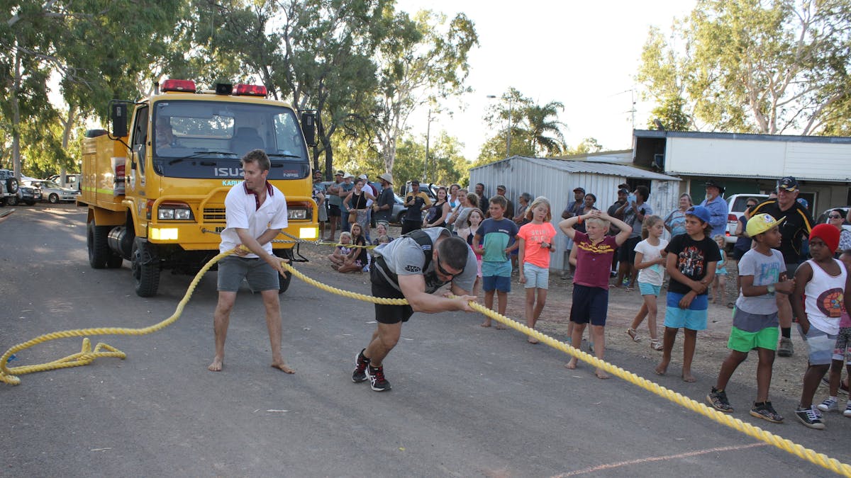 Test yourself in the Fire Truck Pull