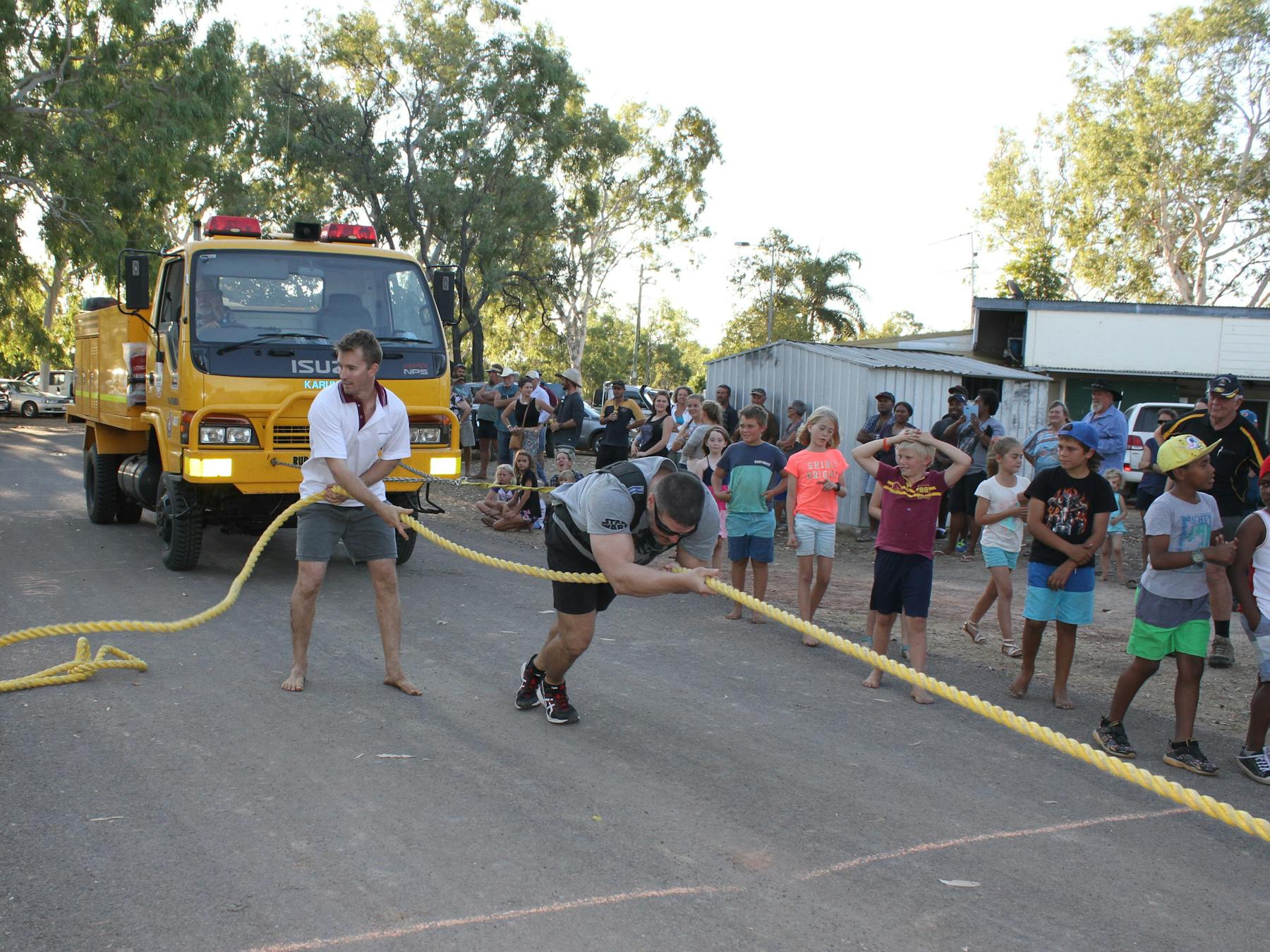 Test yourself in the Fire Truck Pull