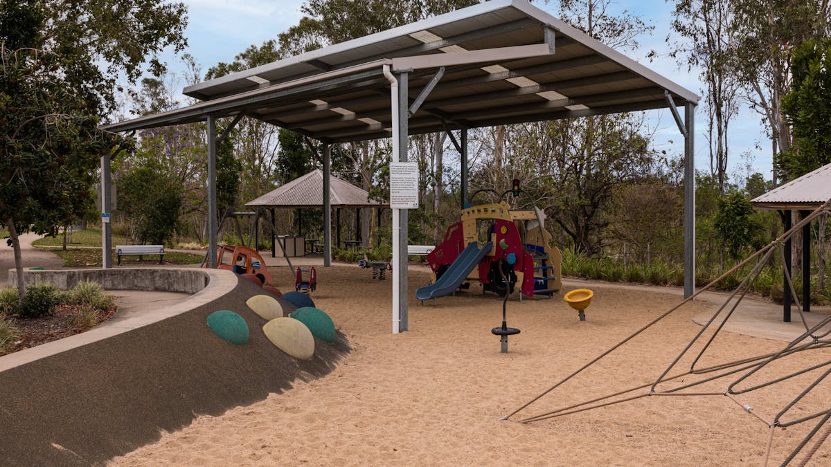 Playground and BBQ area