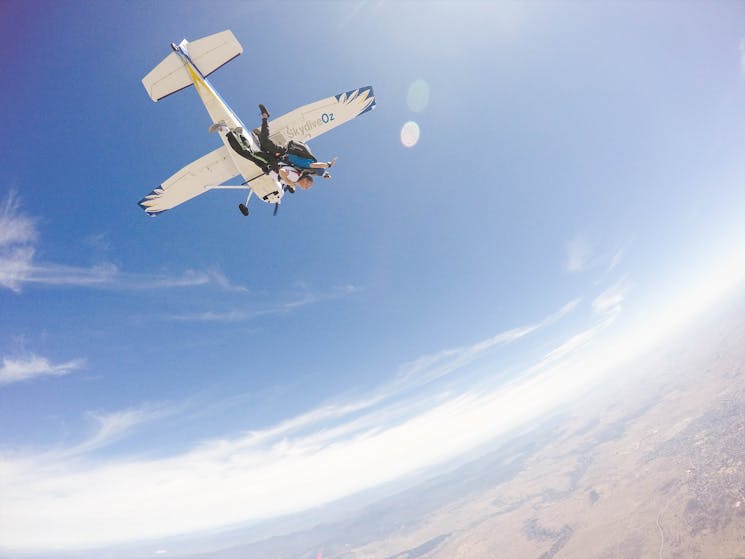 Skydiving outback nsw