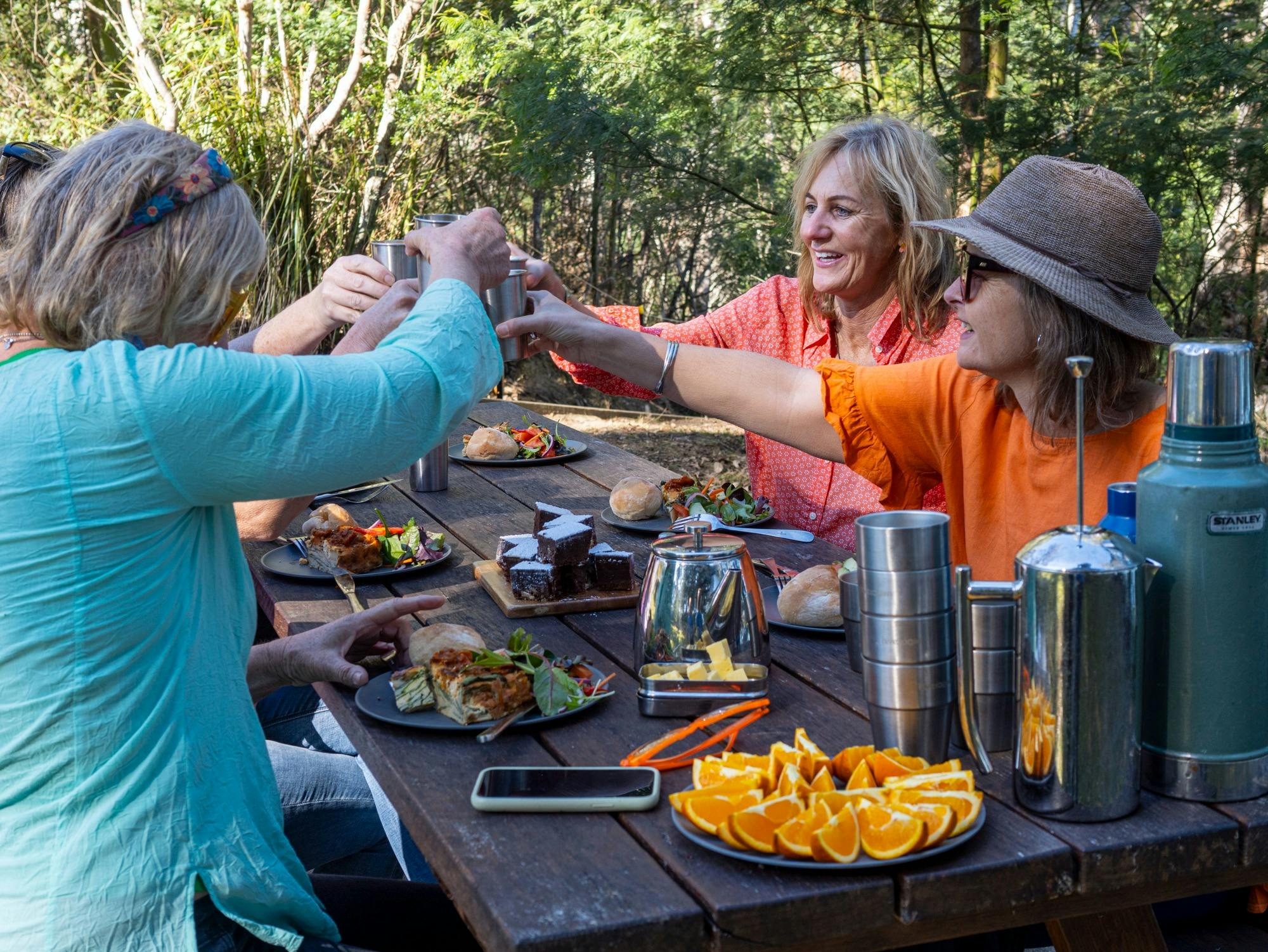 Guests 'cheers' at lunch time