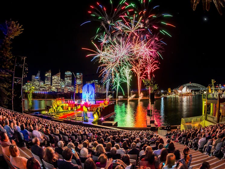 Fireworks at Handa Opera on Sydney Harbour