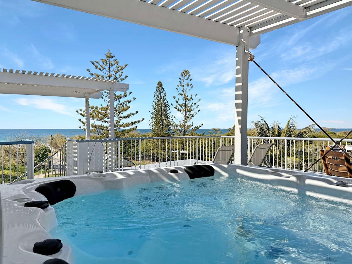 Private spa on rooftop terrace