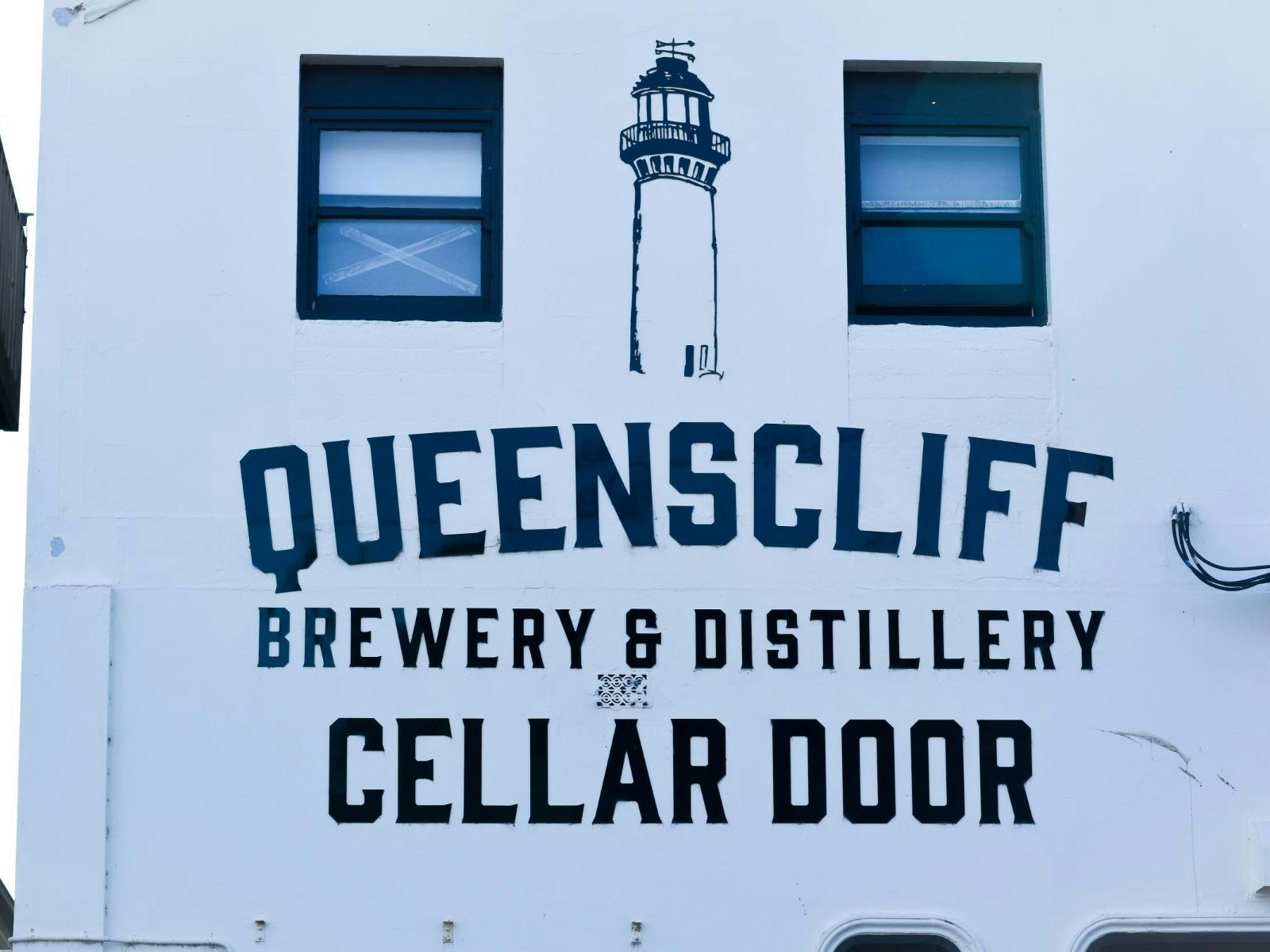 Queenscliff Distillery cellar door sign