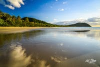 Campground view of Myall Beach, Cape Tribulation, Tropical North Qld