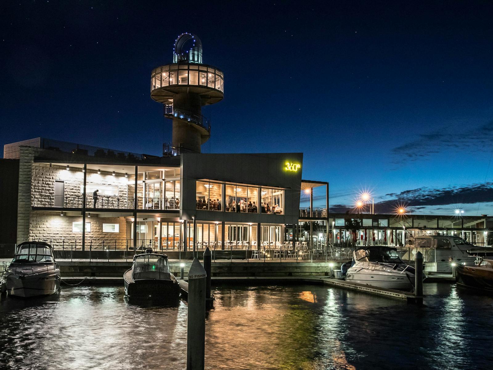 The magnificent 360Q restaurant and functions venue at Queenscliff Harbour