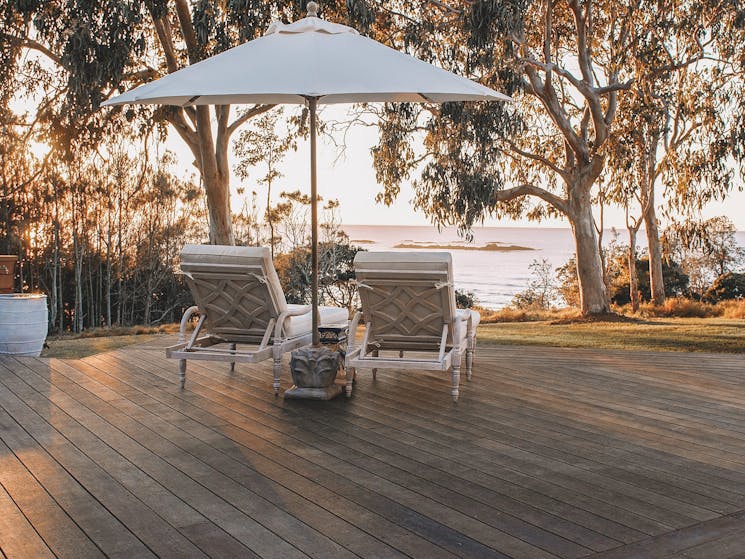 View from the deck onto Safety Beach