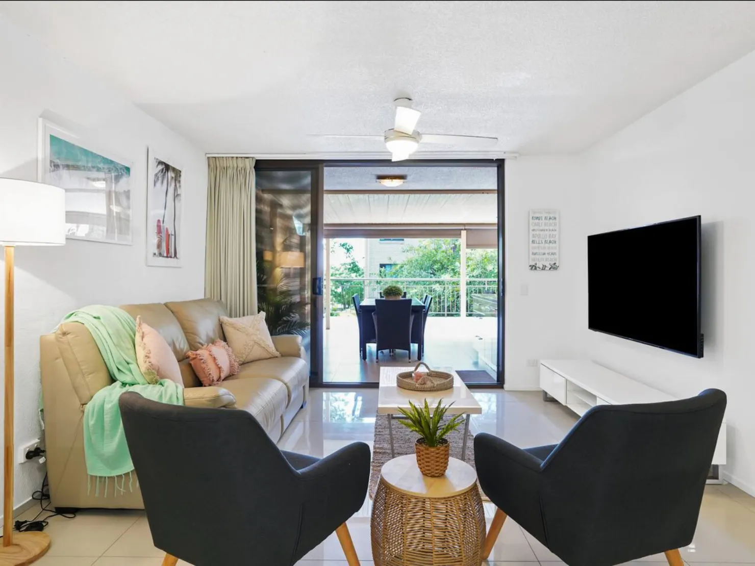 Living room with balcony access
