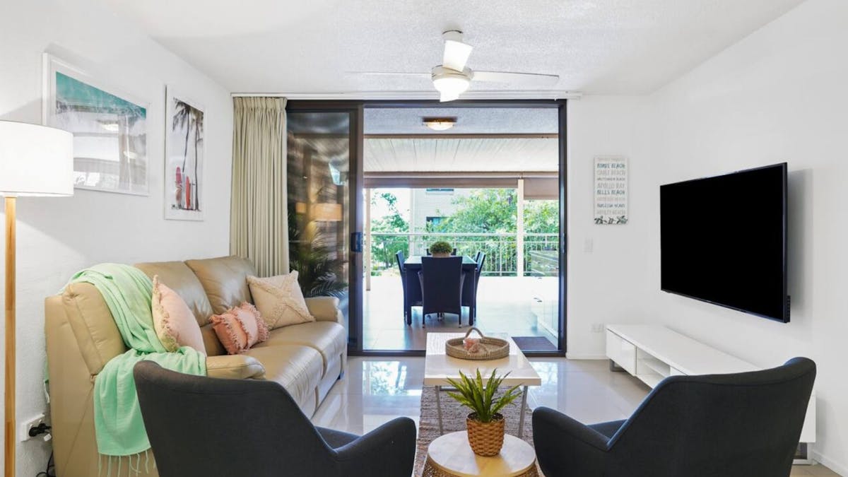 Living room with balcony access