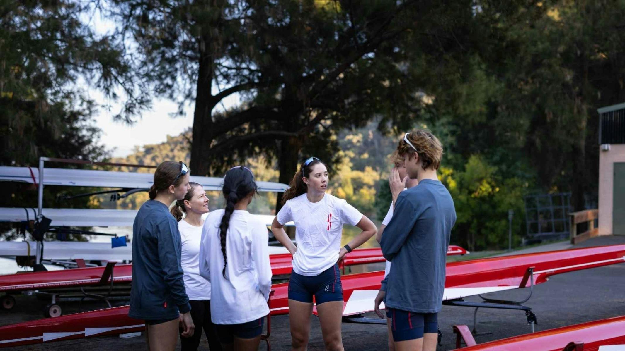 School Holiday Rowing at Red Shed