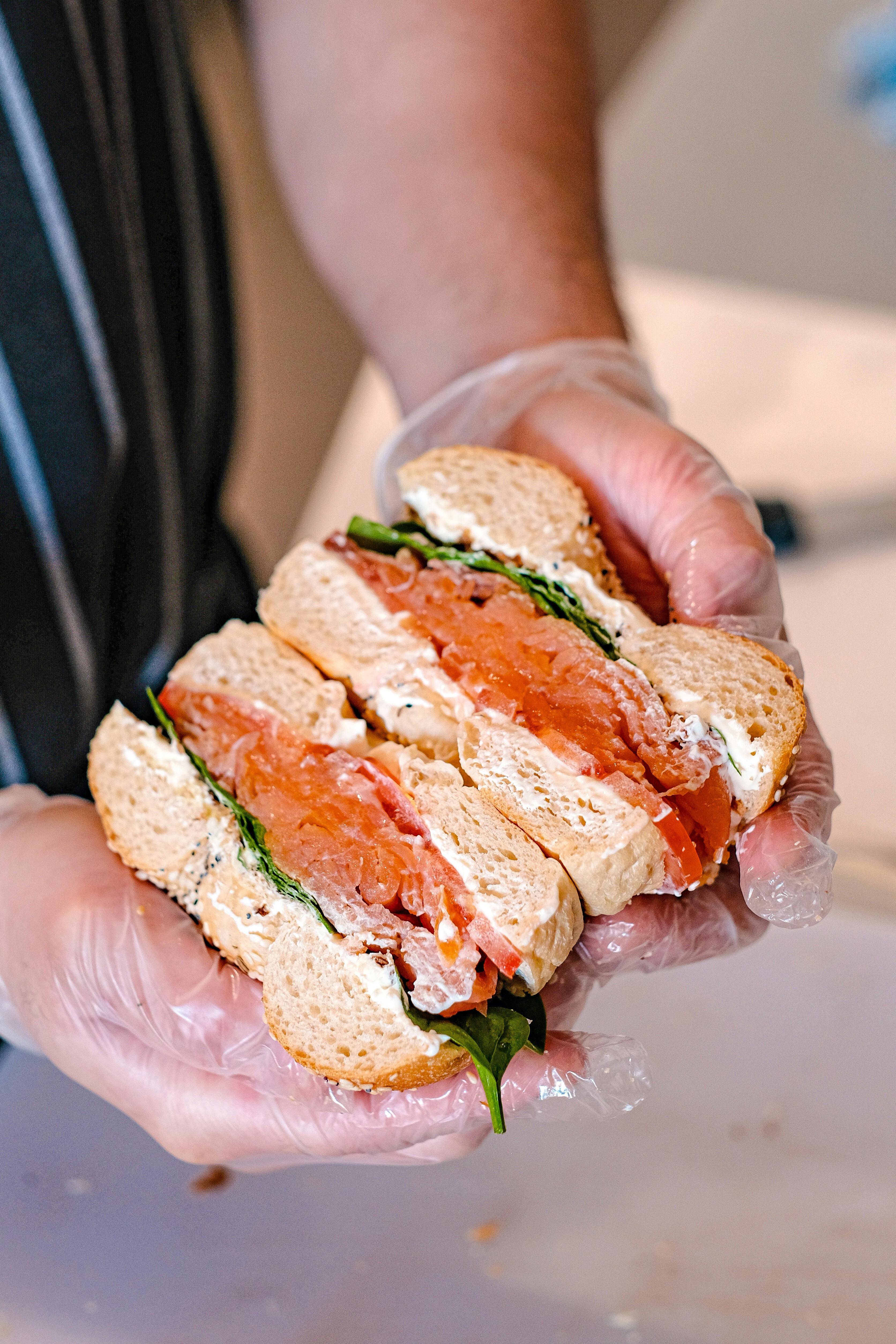 Salmon bagel