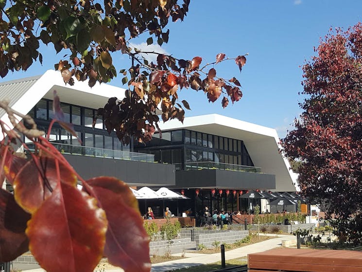 External view of Nepean River Restaurant Precinct on sunny day