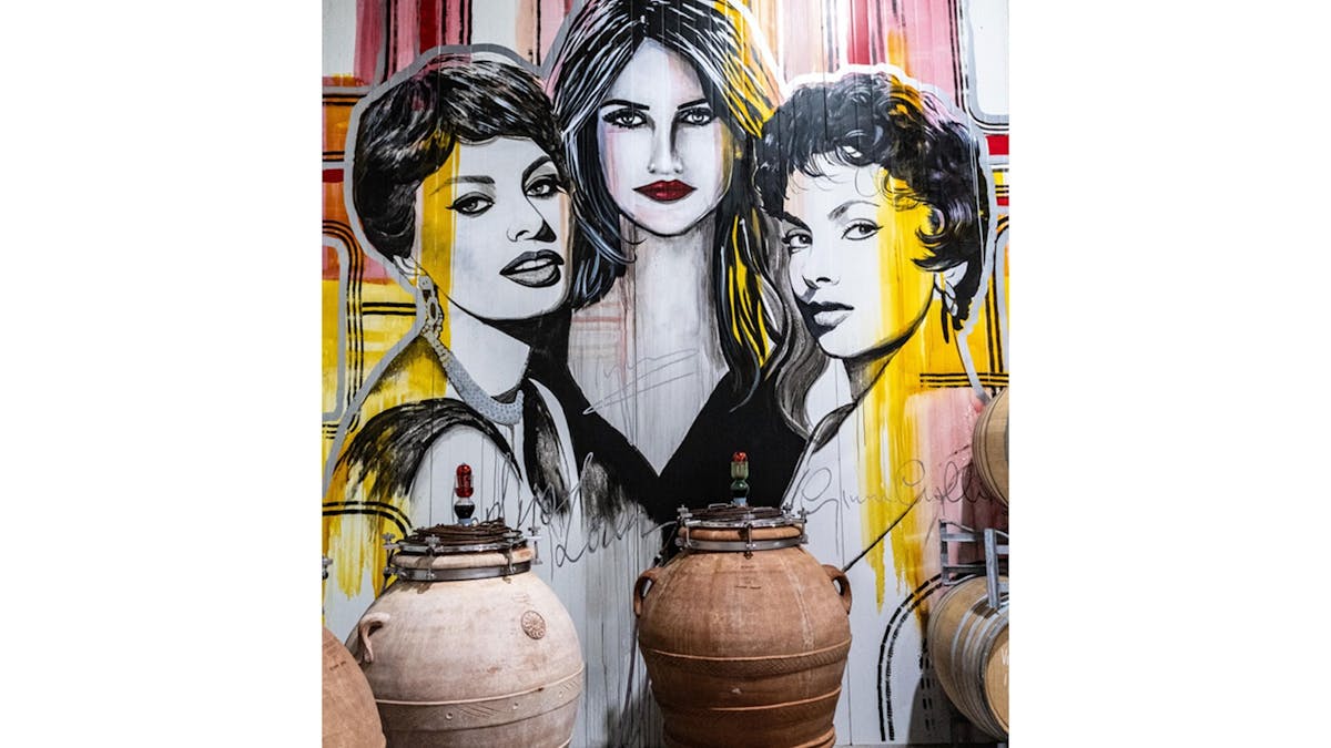 Mural Inside Winery