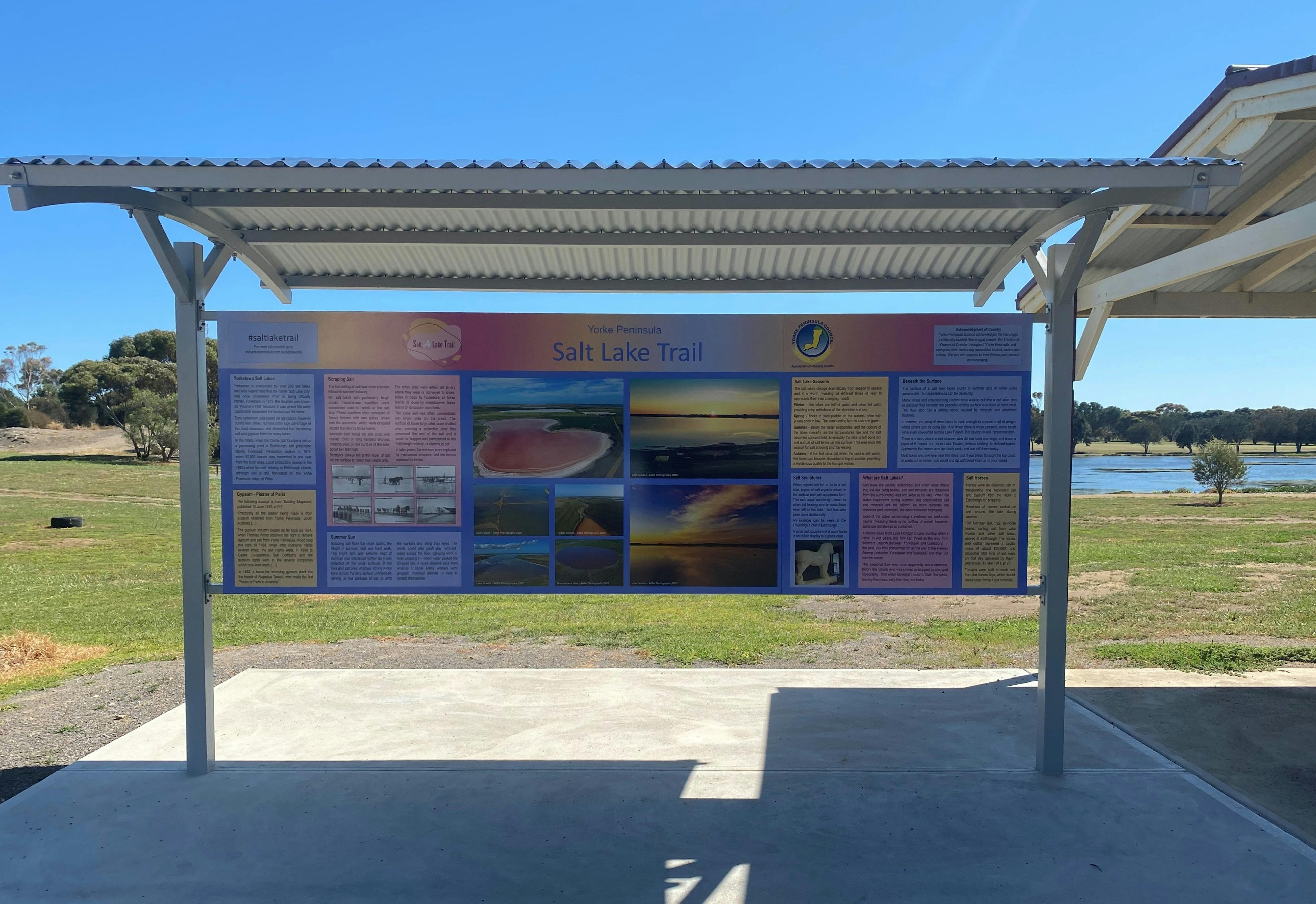 Weaners Flat Reserve – Salt Lake Trail Interpretive Sign