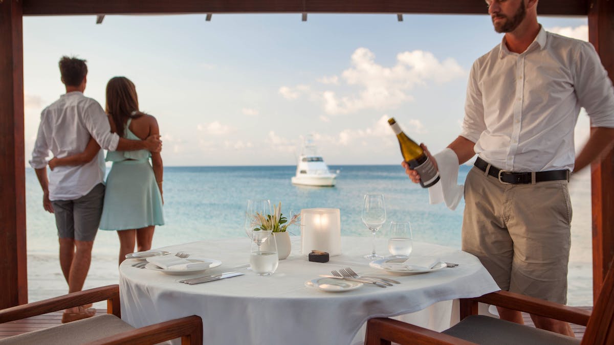 Private beachside degustation dinner at Lizard Island