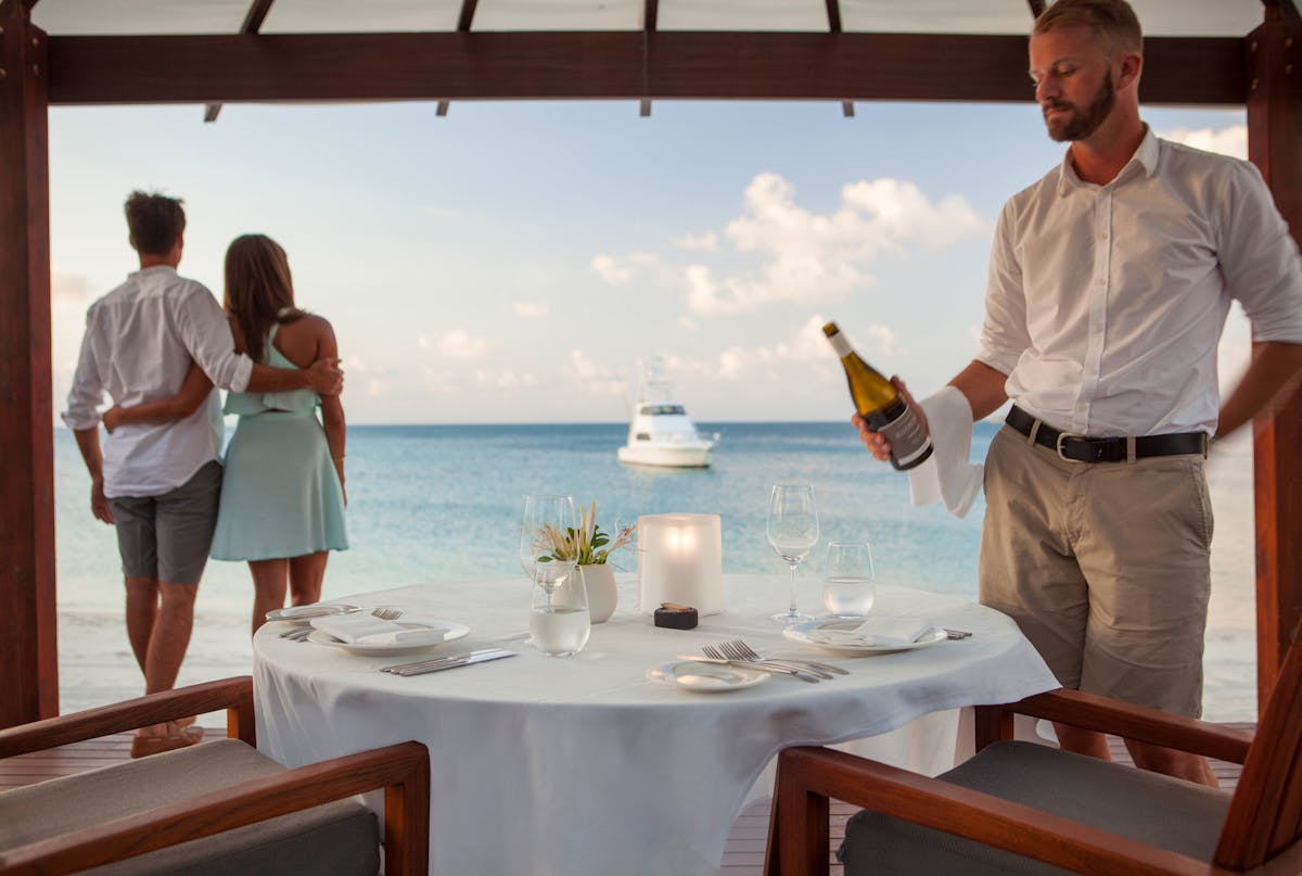 Private beachside degustation dinner at Lizard Island