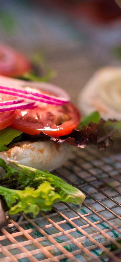 Brodburgers being put together