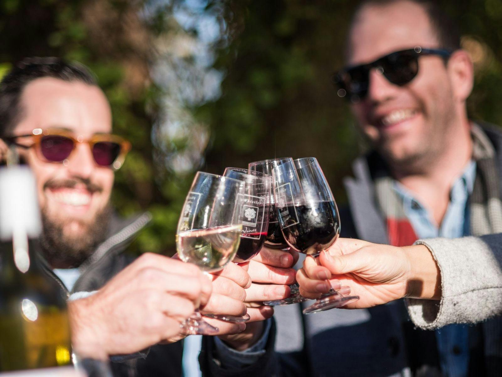 Friends drinking Whistler wines