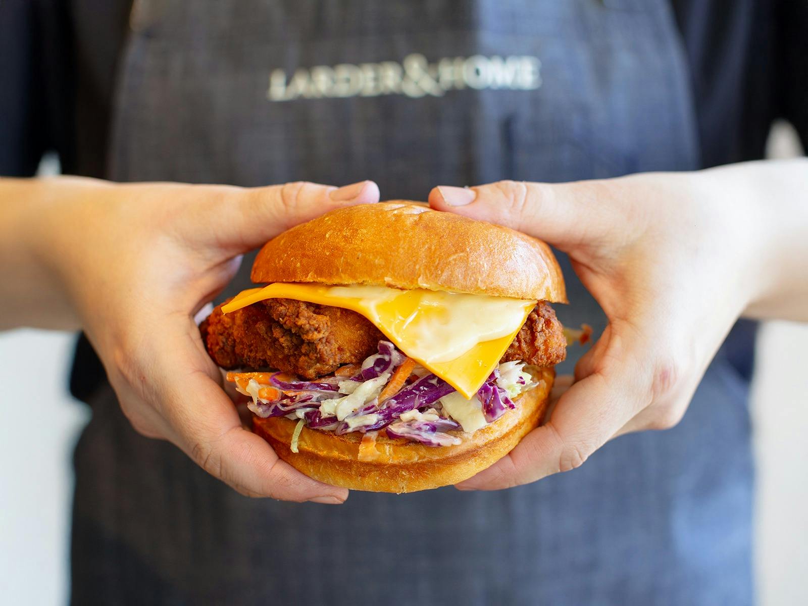 Burger at Larder & Home