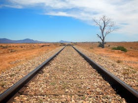 Railway tracks in the SA outback