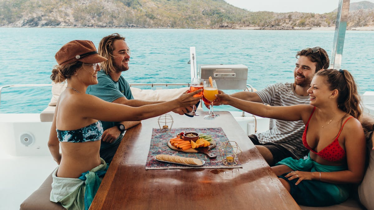 Cater yourself and dine on your deck with Charter Yachts Australia bareboats