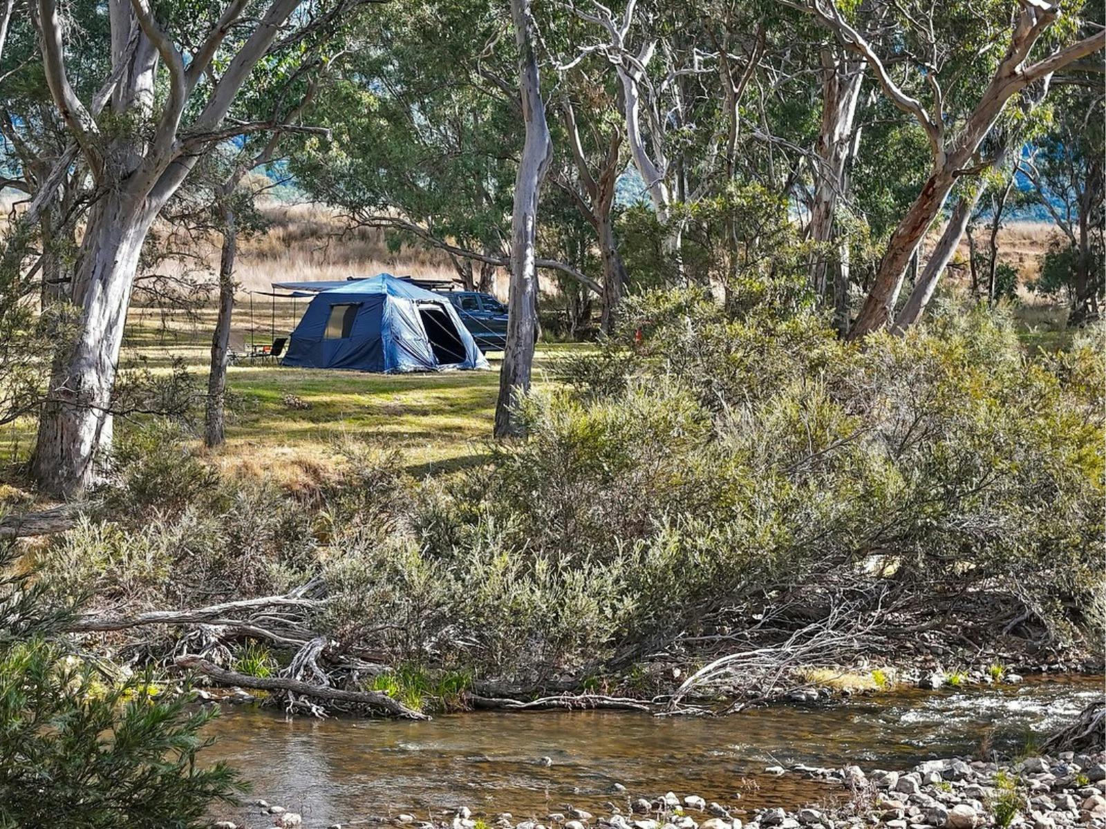 Campsite beside the Mole River at Agora Hideaway
