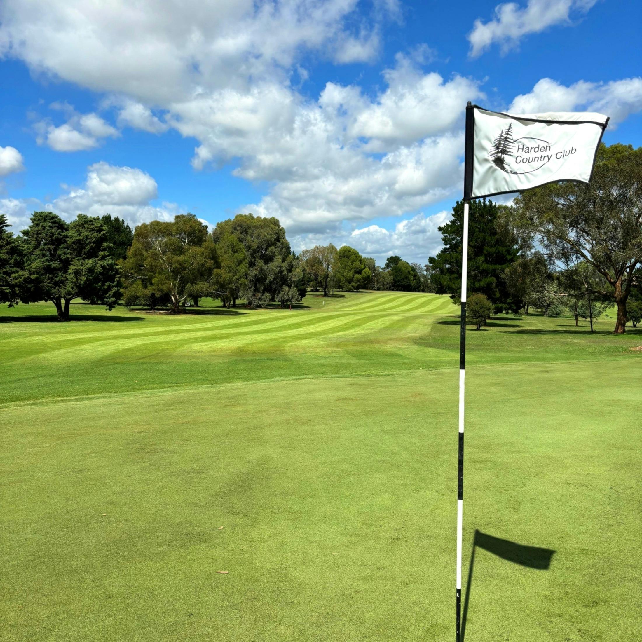 Harden golf course flag