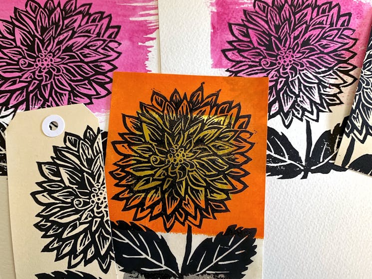 Example of Block Printing on Paper