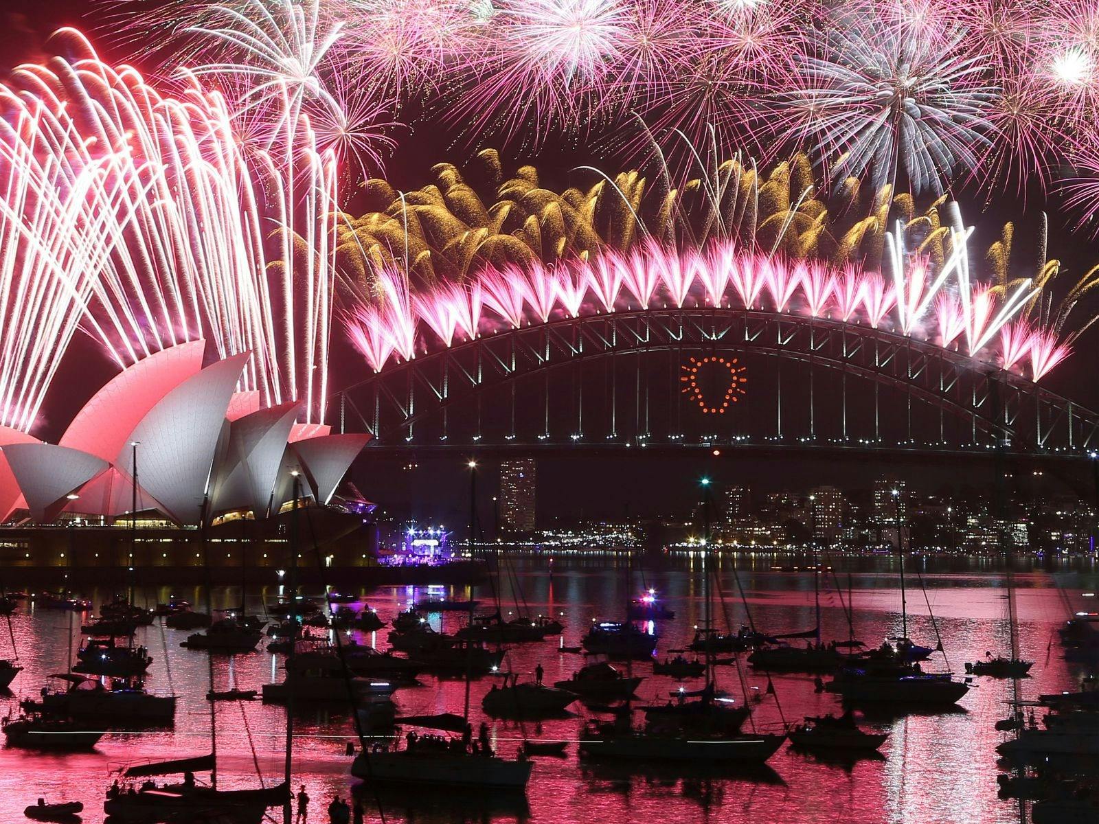 Sydney Harbour NYE view