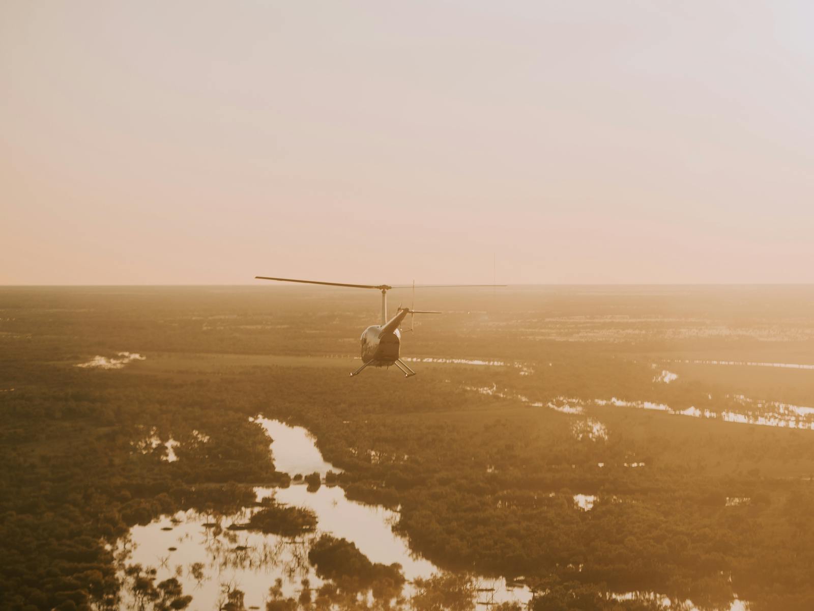 Flying over the Thomson river channel country on our River & Heartland scenic flight