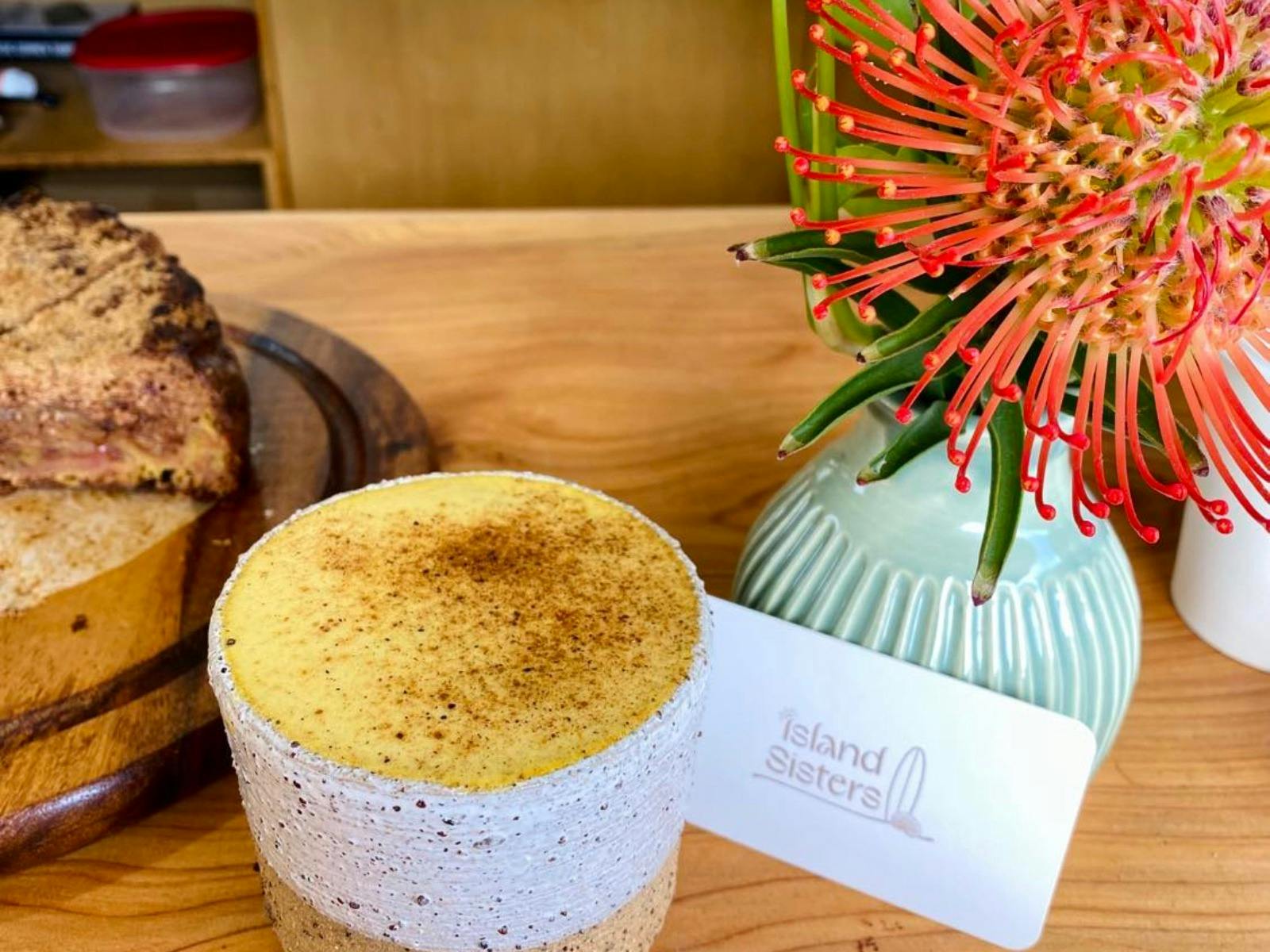 Tumeric Chai and flowers
