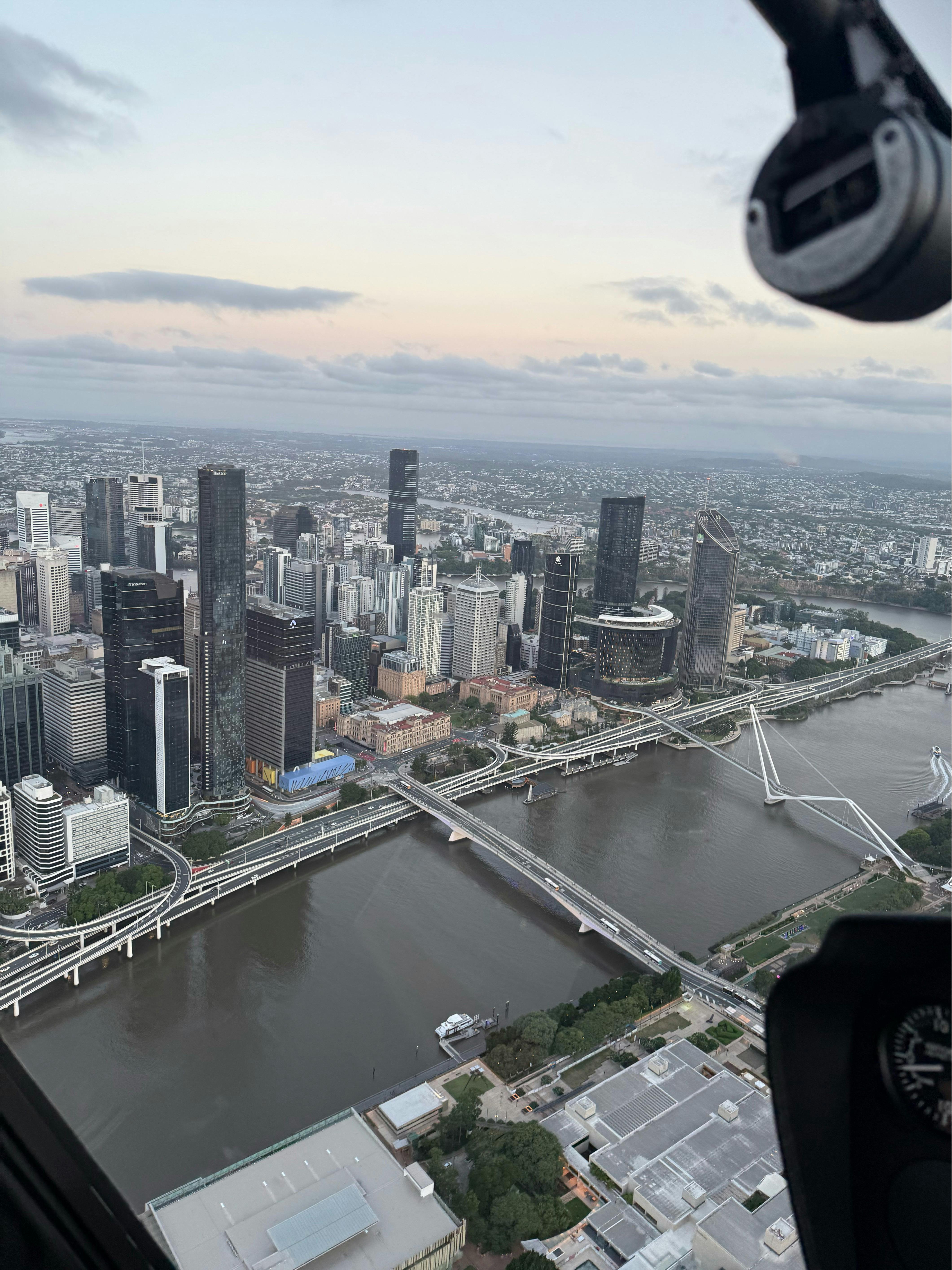 Private Helicopter Charter with City Views