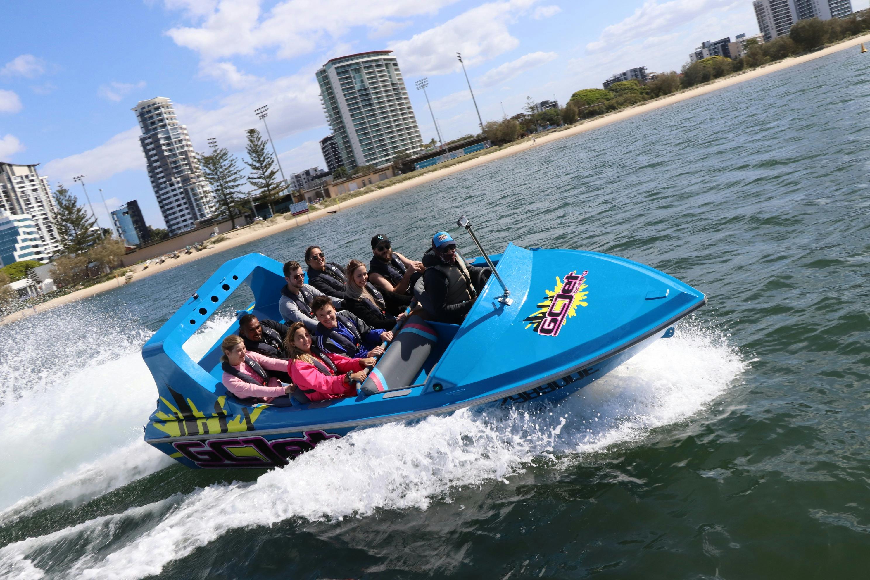 30 minute V8 Jet Boat ride on the Gold Coast