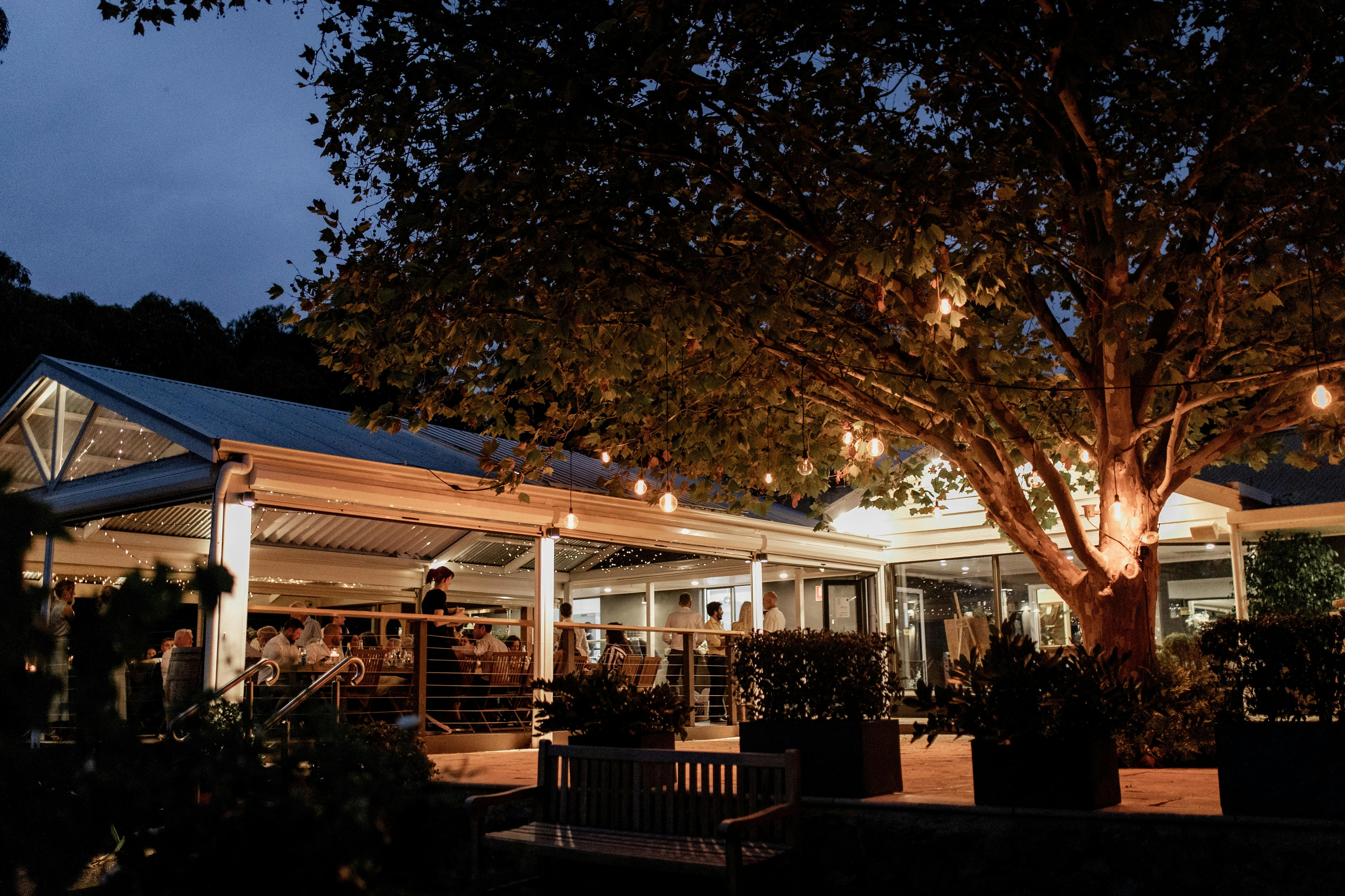 Nighttime Venue at Beach Road Wines