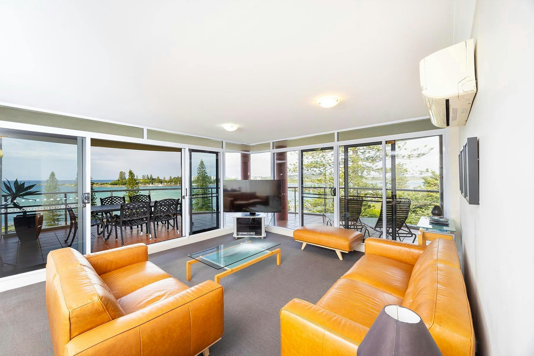 Lounge area leading out to balcony