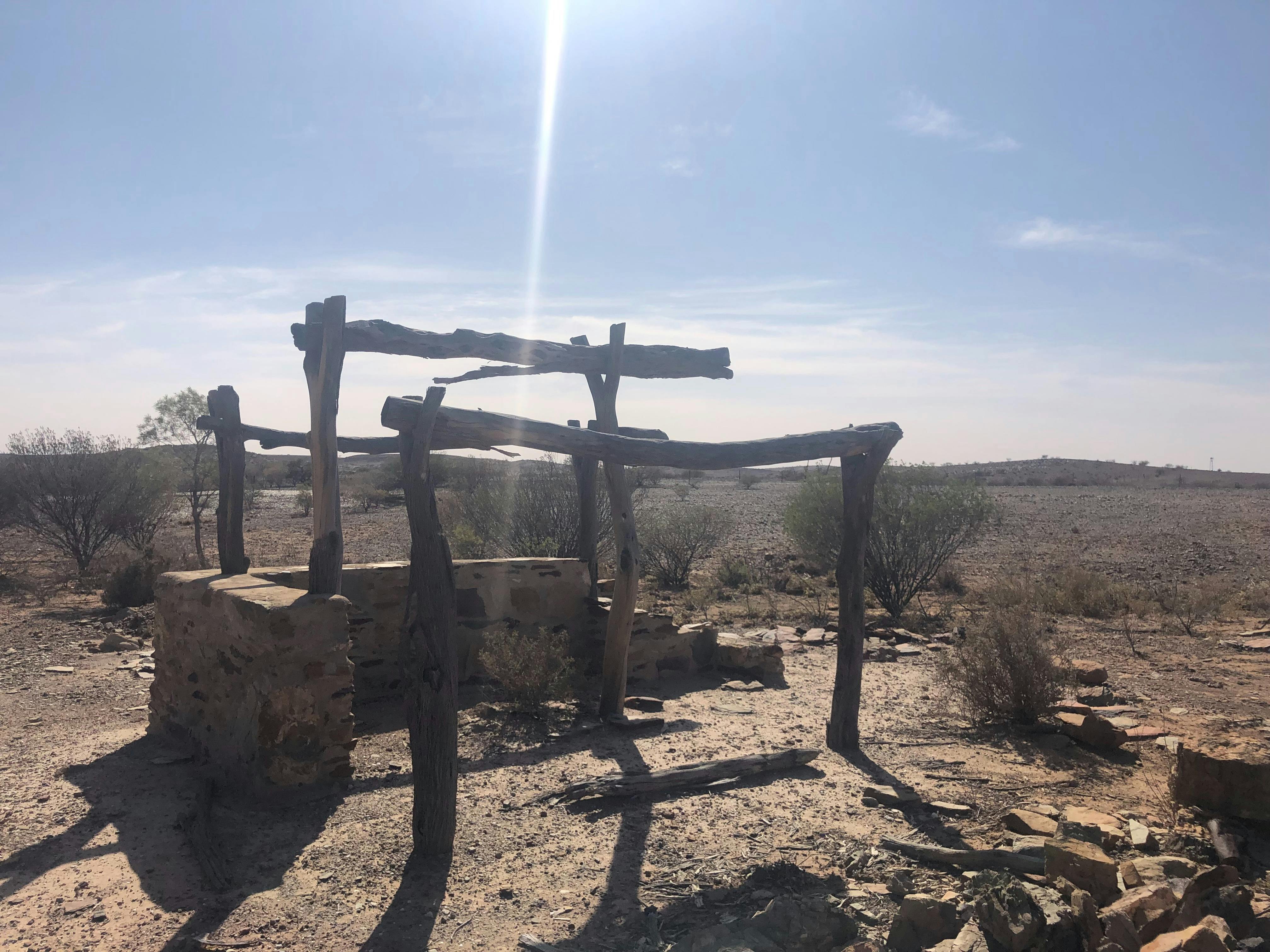 This is a replica of the original mine site.
