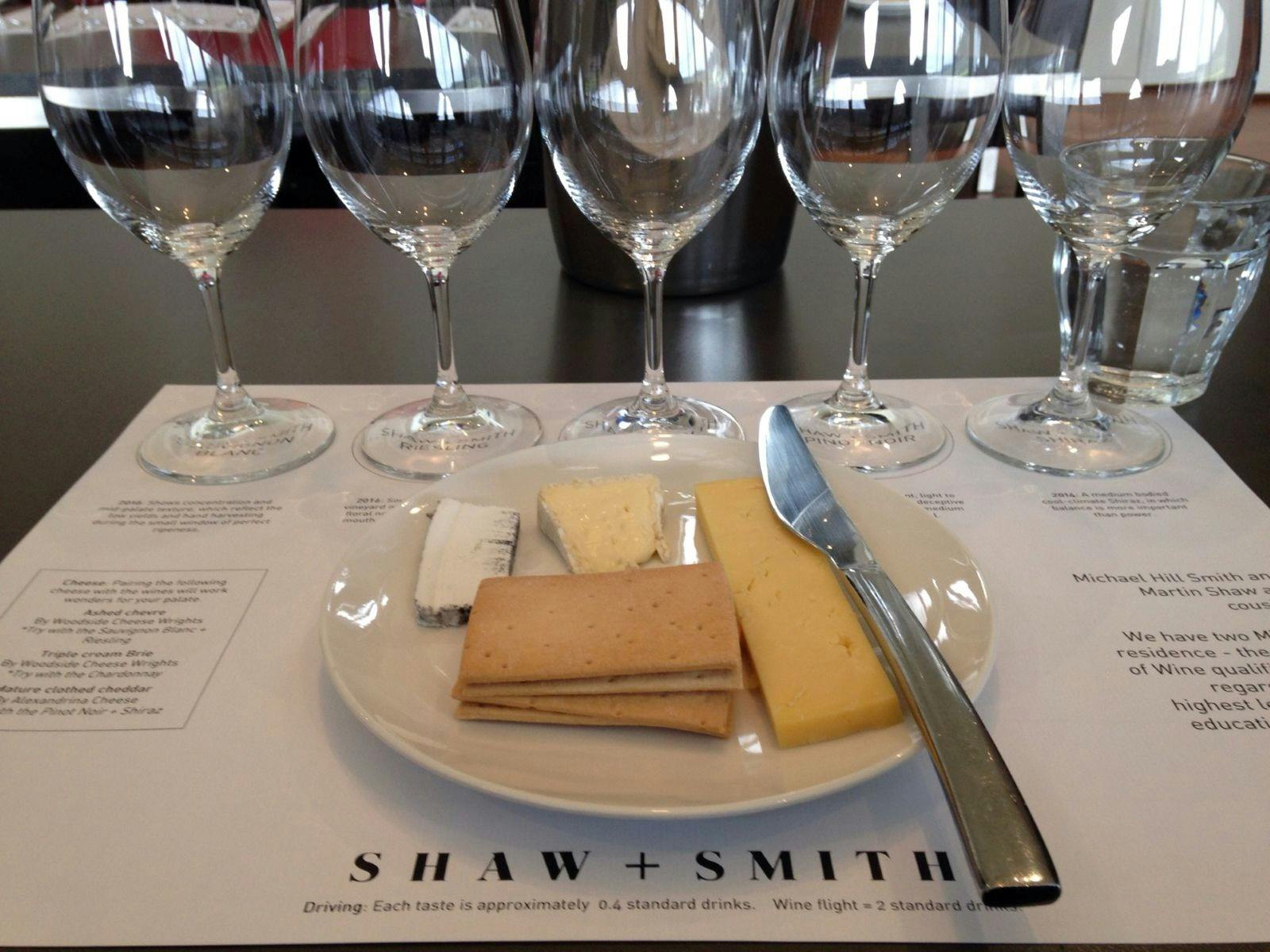 Shaw + Smith tasting flight
