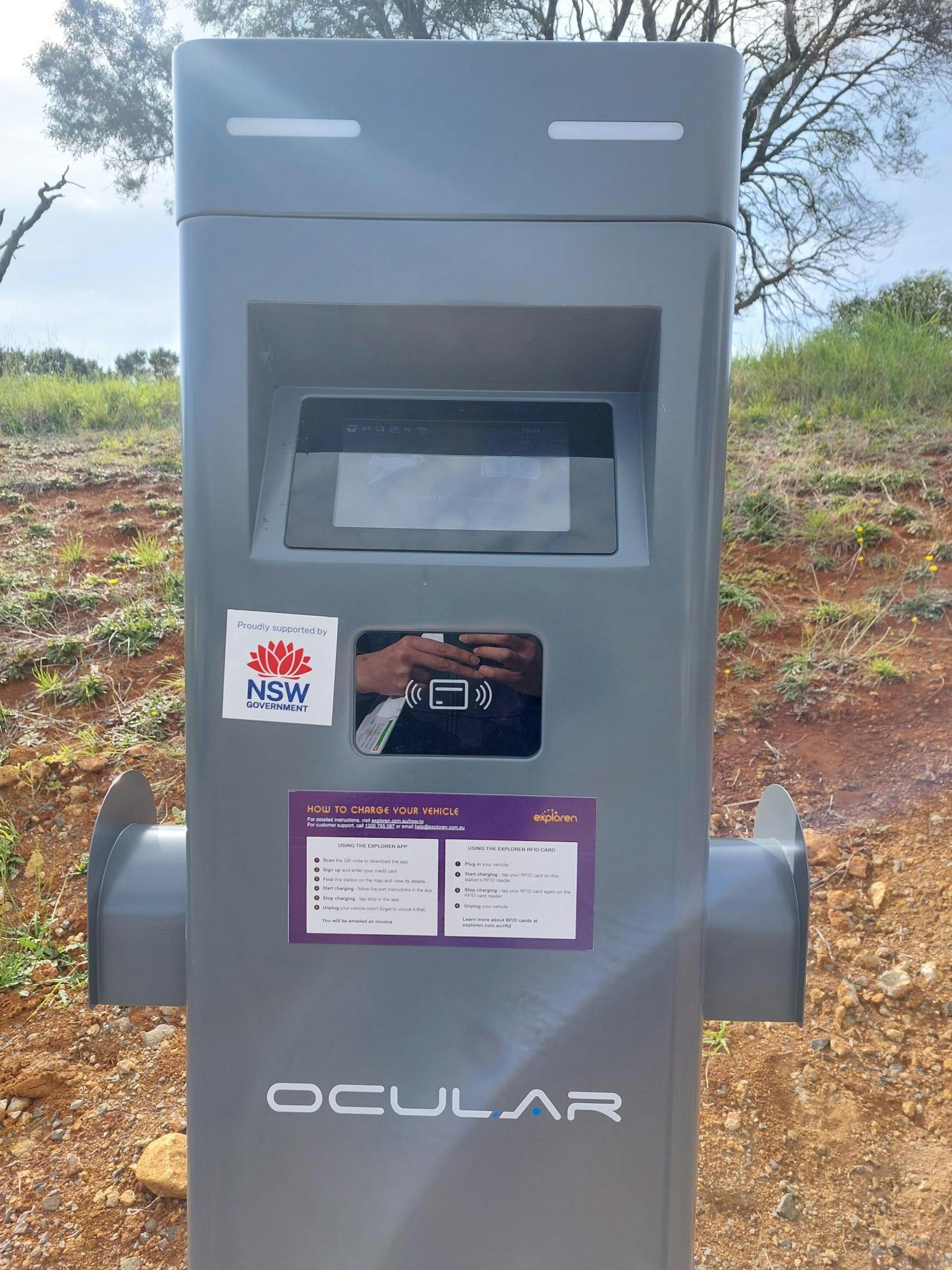 EV charger at RIKARD Wines 279 Old Canobolas Road Nashdale