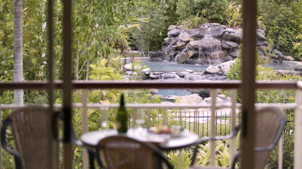 Apartment Garden and Pool View