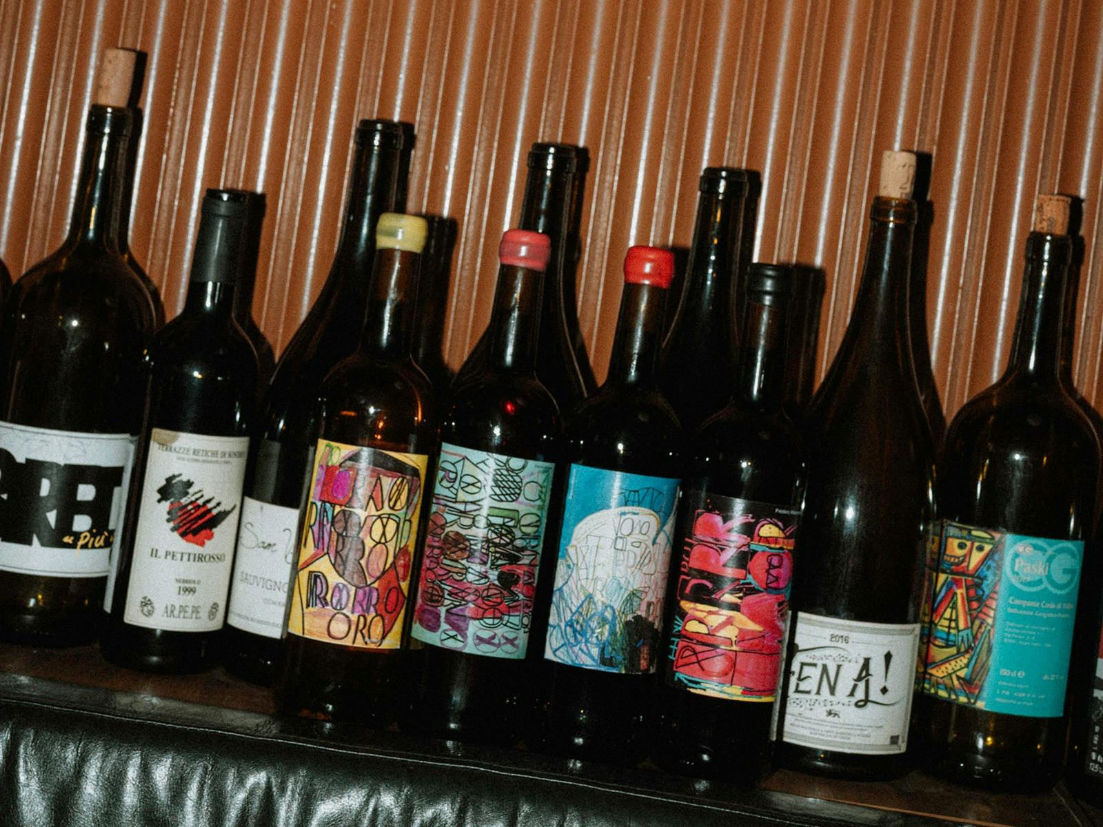 Wine selection at Si Paradiso