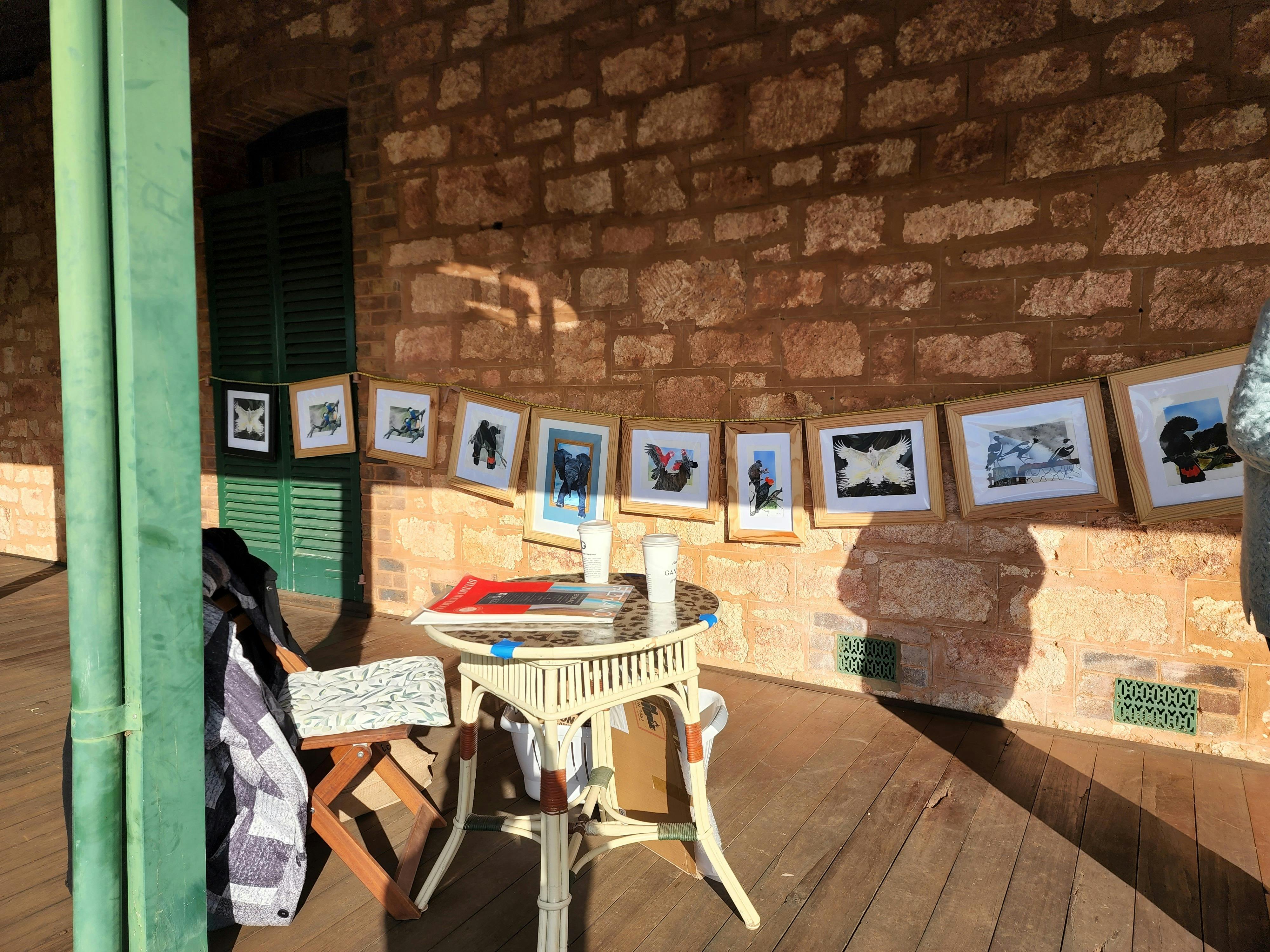 Artists market stall